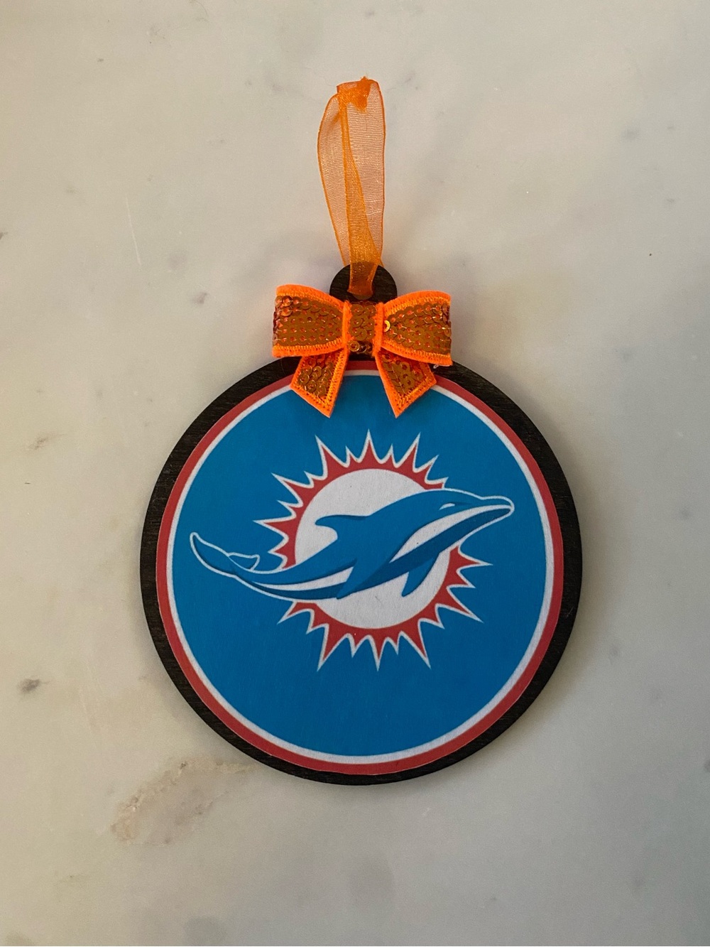 Miami Dolphins Wooden Ornament